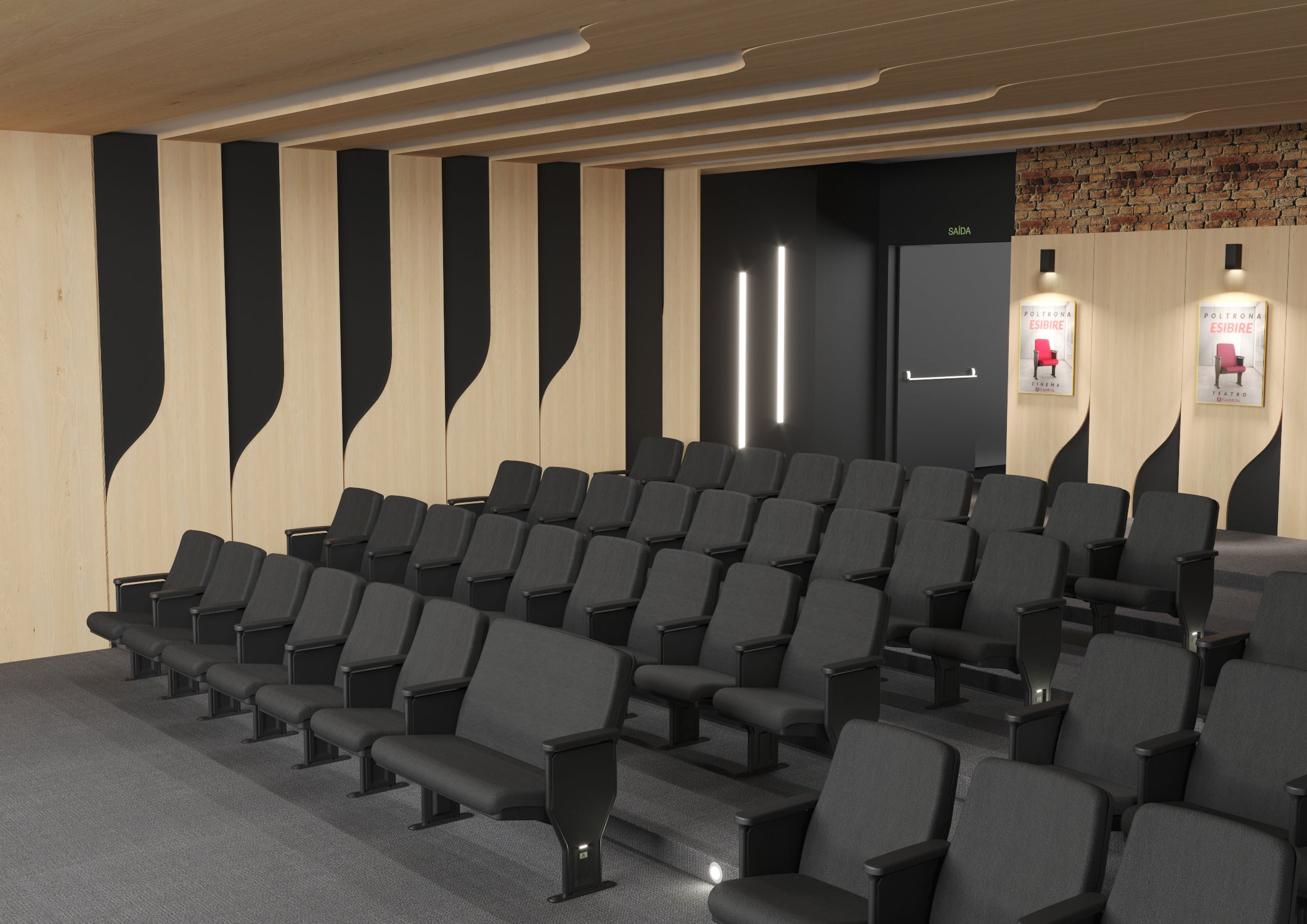 Poltrona Esbire Plus Size Auditório