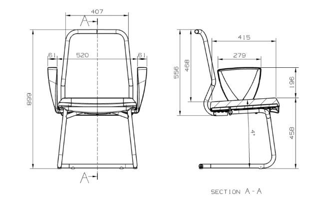 Cadeira Fluidy Aproximação