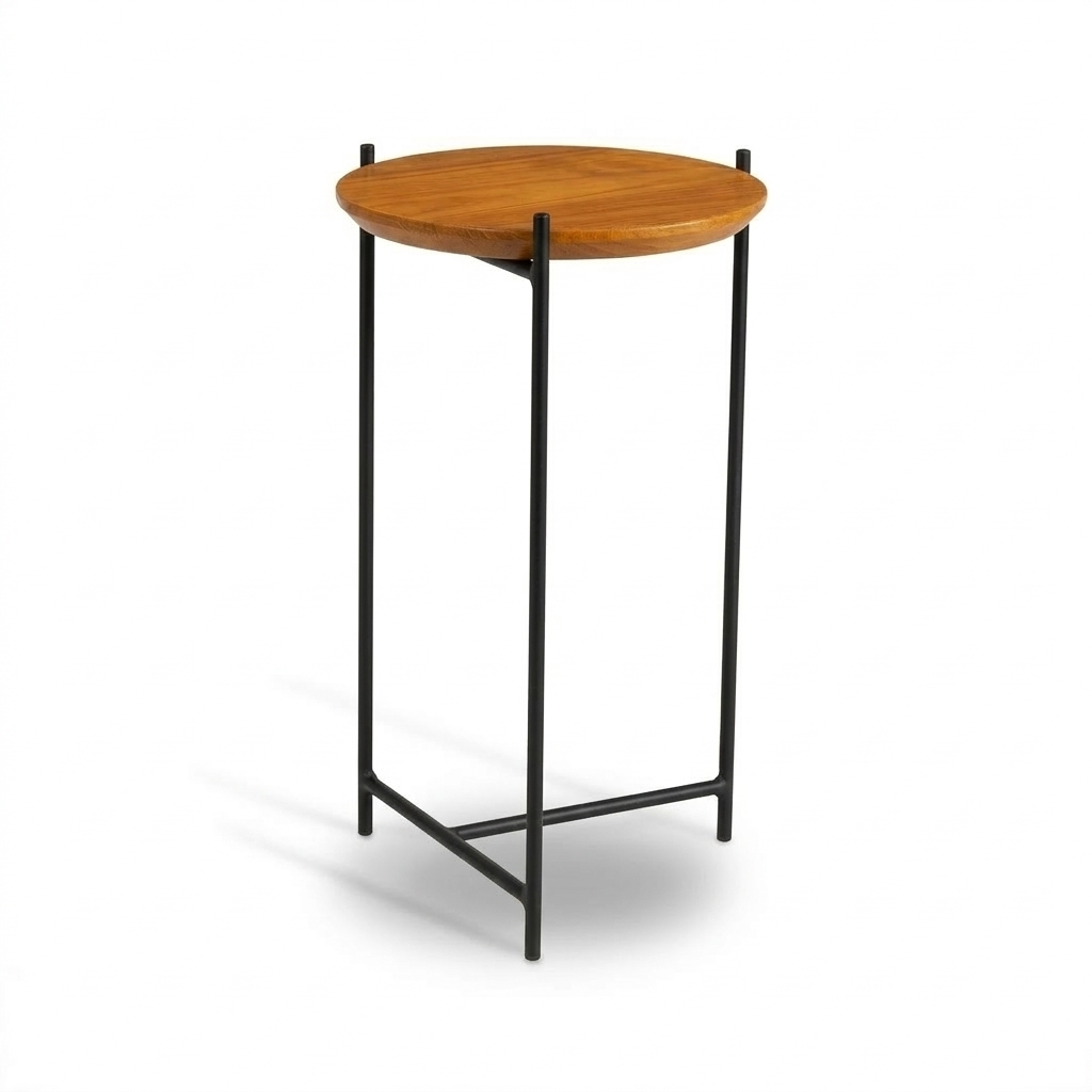 Mesinha de Apoio Redonda Alta Malva