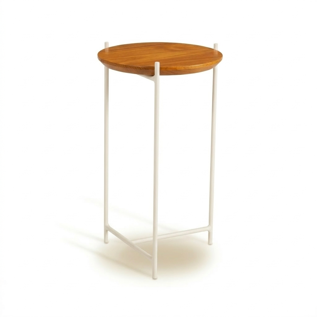 Mesinha de Apoio Redonda Alta Malva