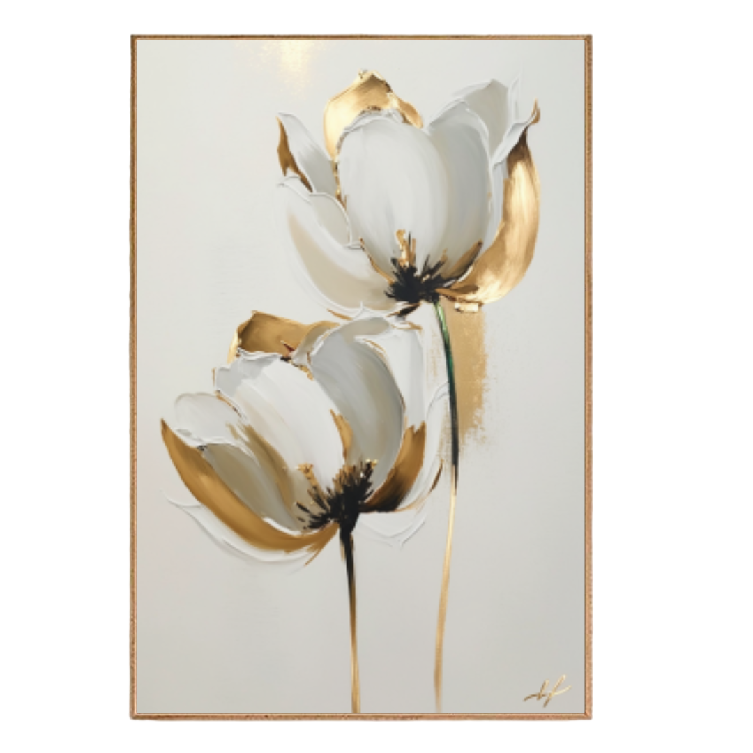 Quadro Flores e Folhas 011M