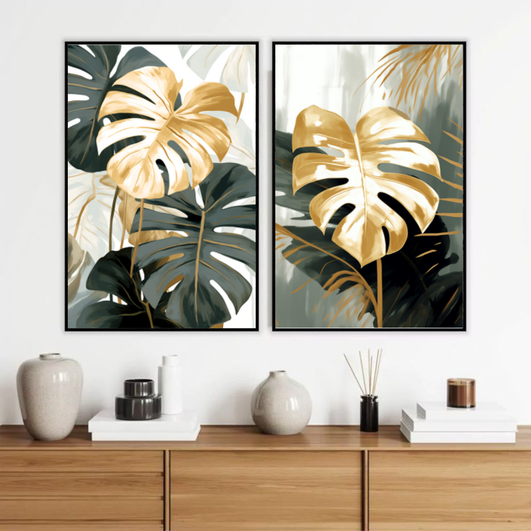 Quadro Flores e Folhas 251M