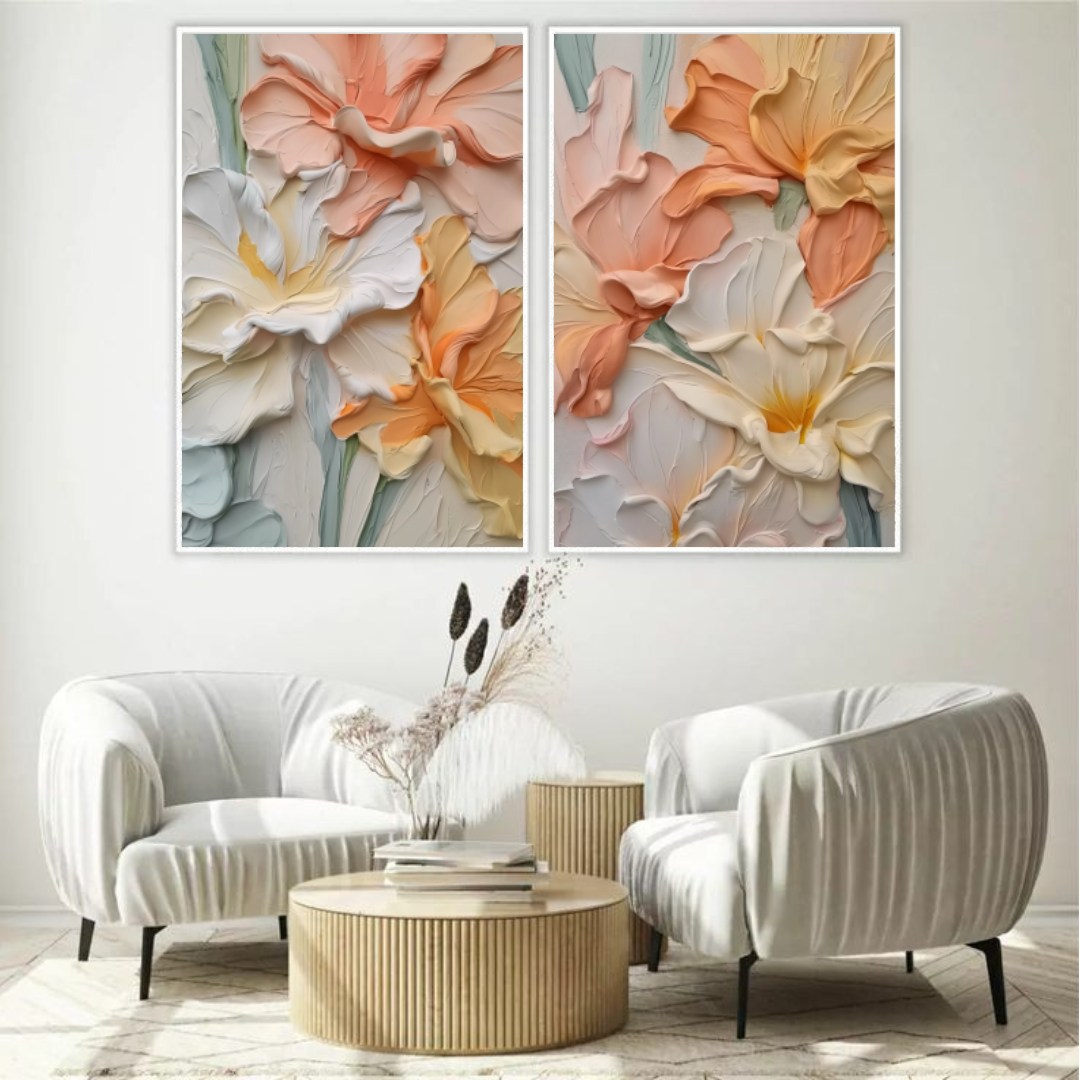 Quadro Flores e Folhas 200