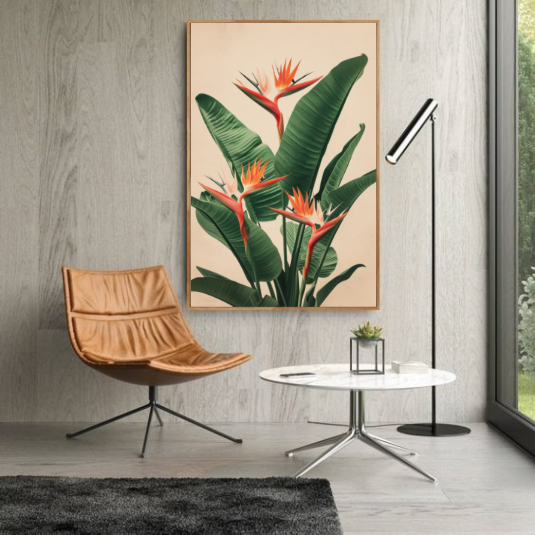 Quadro Flores e Folhas 2701M