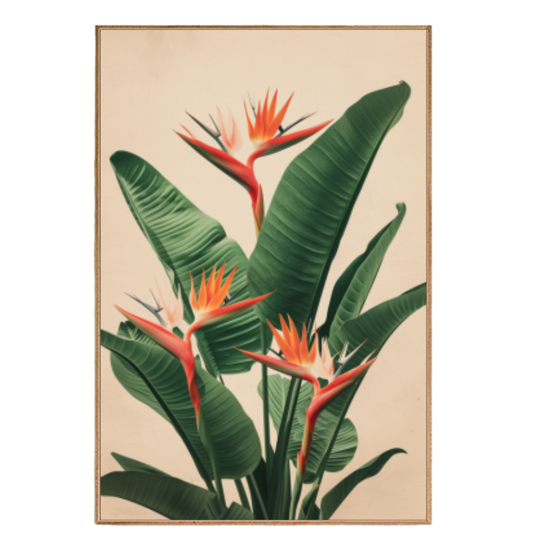 Quadro Flores e Folhas 2701M