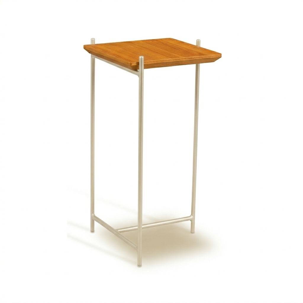 Mesinha de Apoio Quadrada Alta Malva