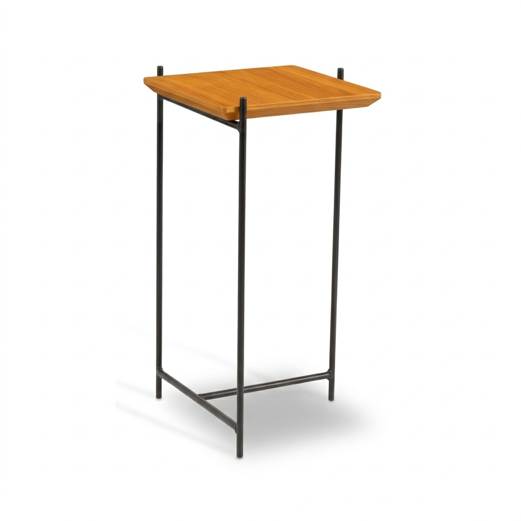 Mesinha de Apoio Quadrada Alta Malva