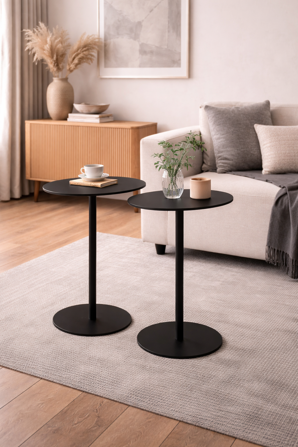 Mesa Lateral Redonda Média Jasmim